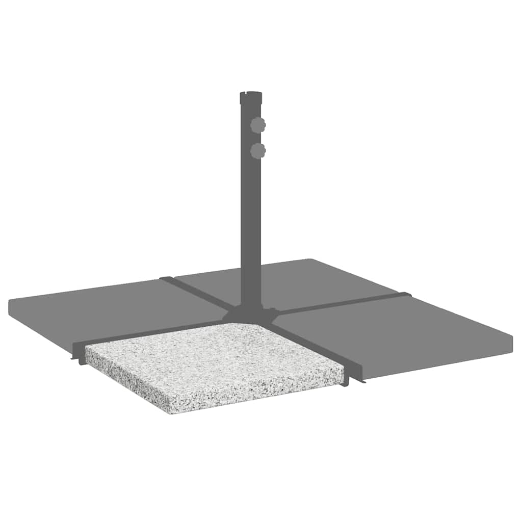 Ploča za utege za suncobran granitna 25 kg četvrtasta siva - number 3.