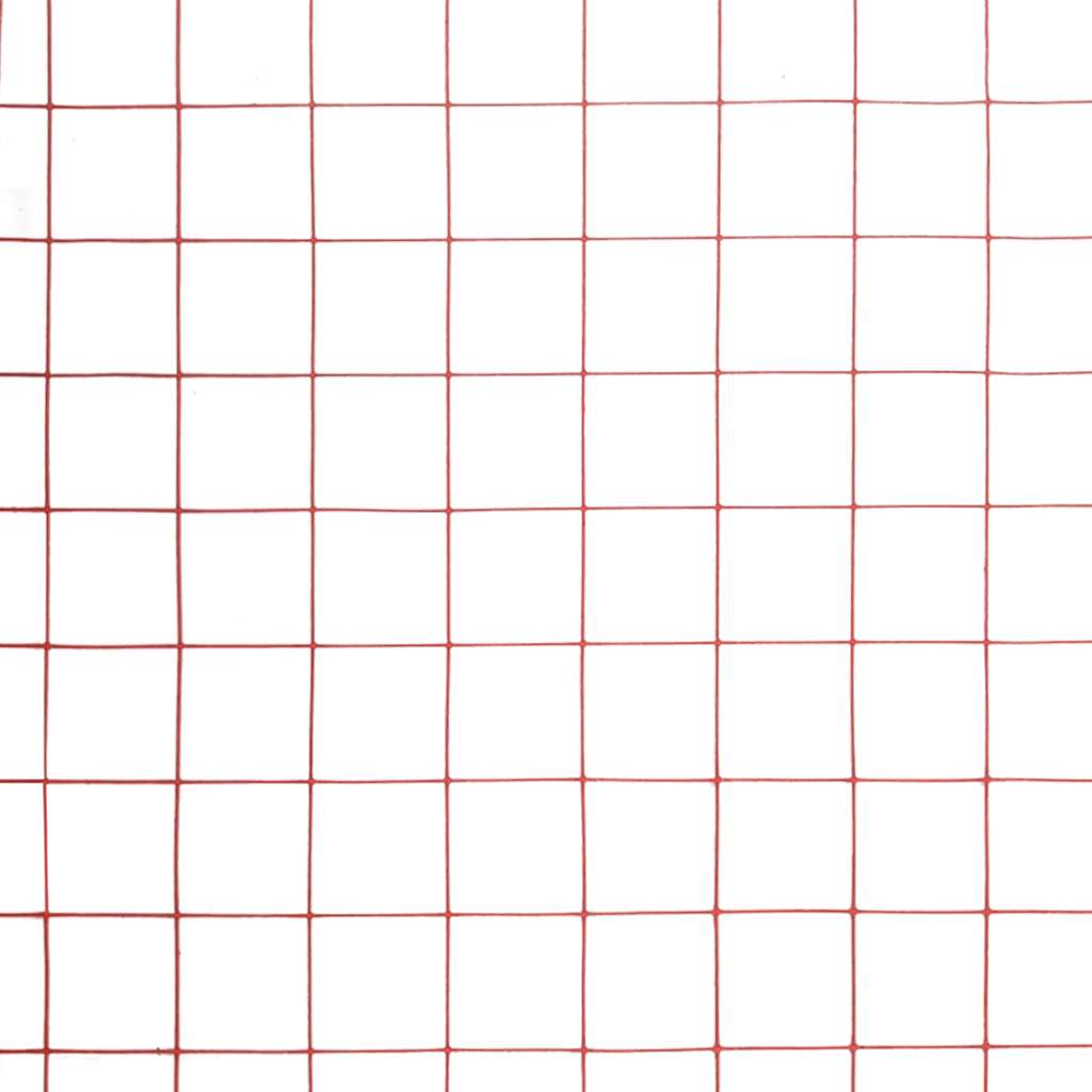 Grillage à poule en acier avec revêtement en pvc 25 x m - rouge, 1, ooo 9, ooo 10 - number 4.