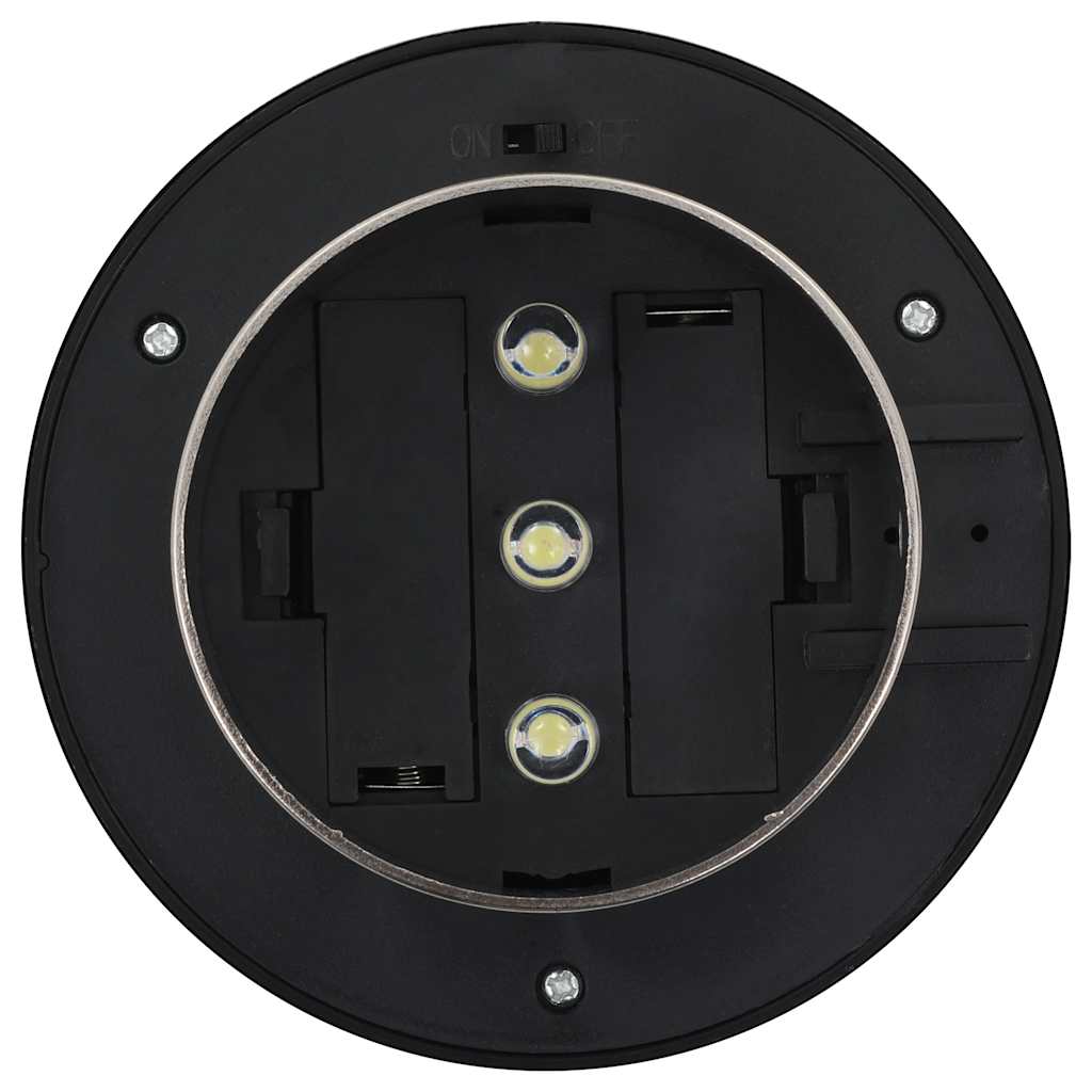 Led-solcellelamper stk. 12 cm rund - ooo 1, 6, 1 - number 8.