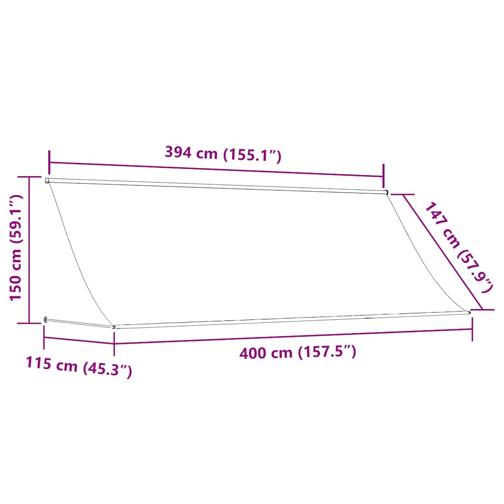 Savijuća oznaka krem ​​boja - krema, 400 x 150 cm, 1 - number 8.