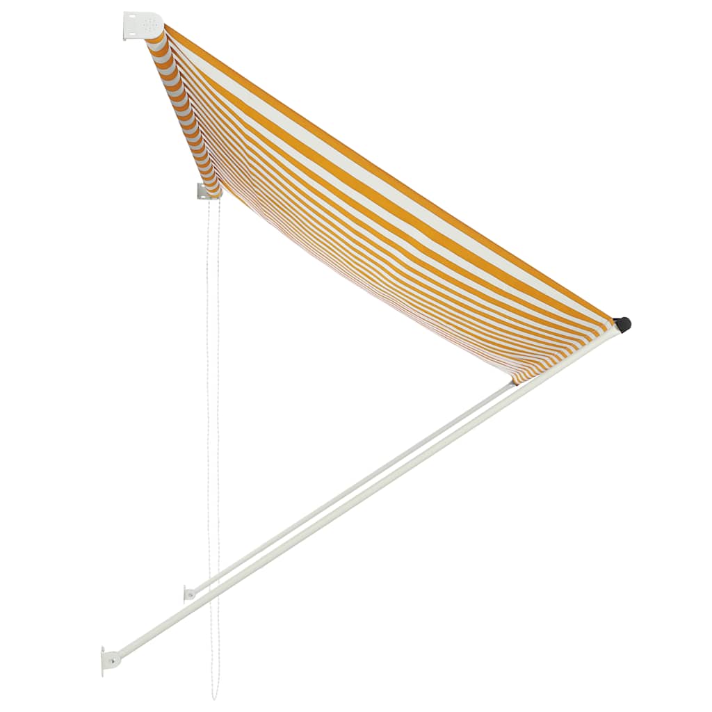 Tende pieghevoli 200x150 cm giallo e bianco - number 3.