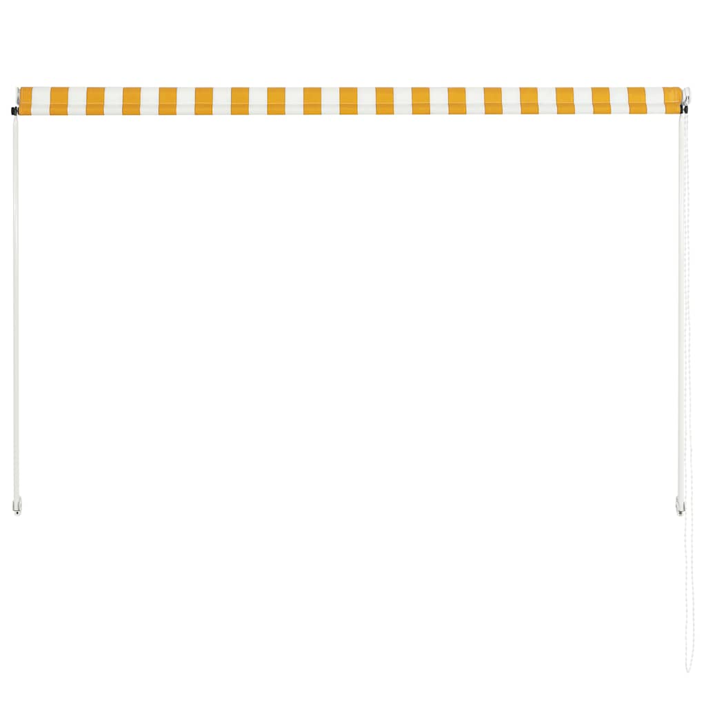 Tende pieghevoli 200x150 cm giallo e bianco - number 5.