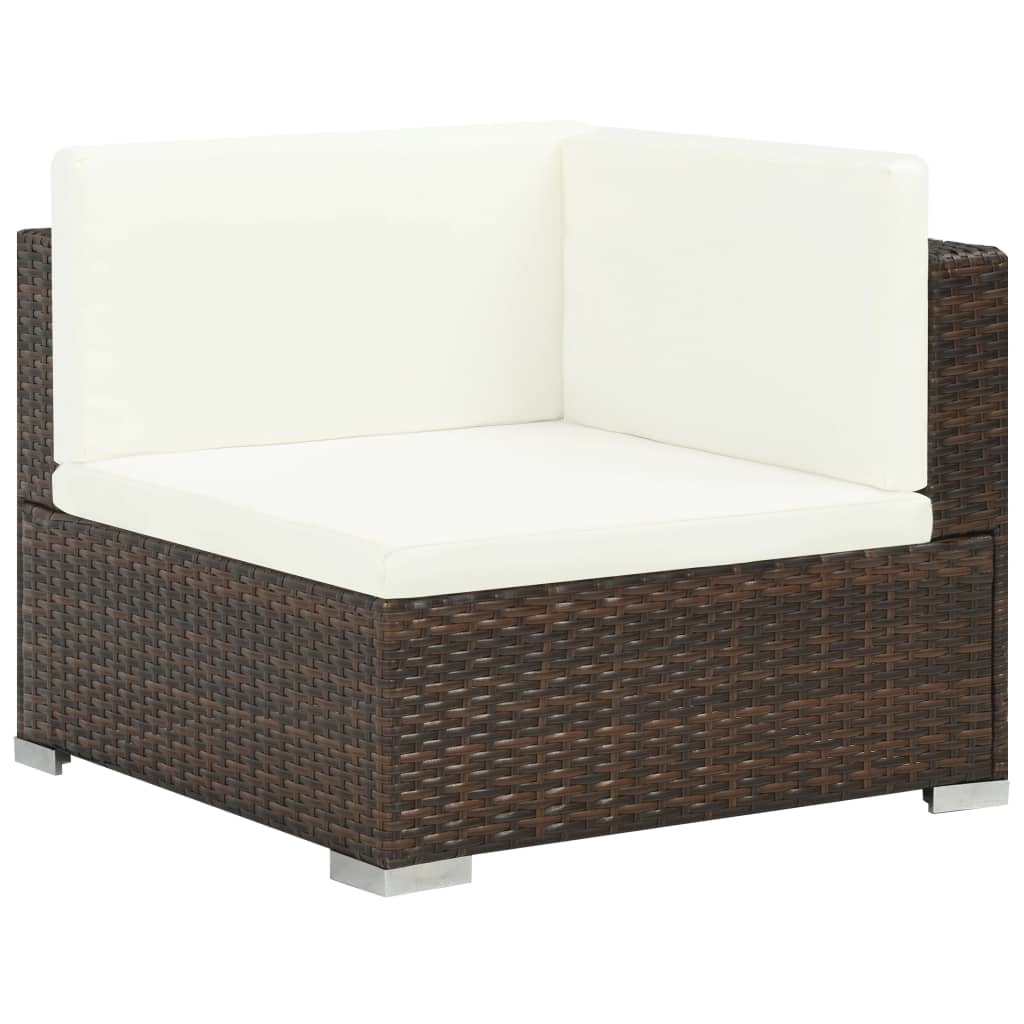 Havel lounge set dijelovi s jastucima polyrattan - brown, da, 7 - number 2.