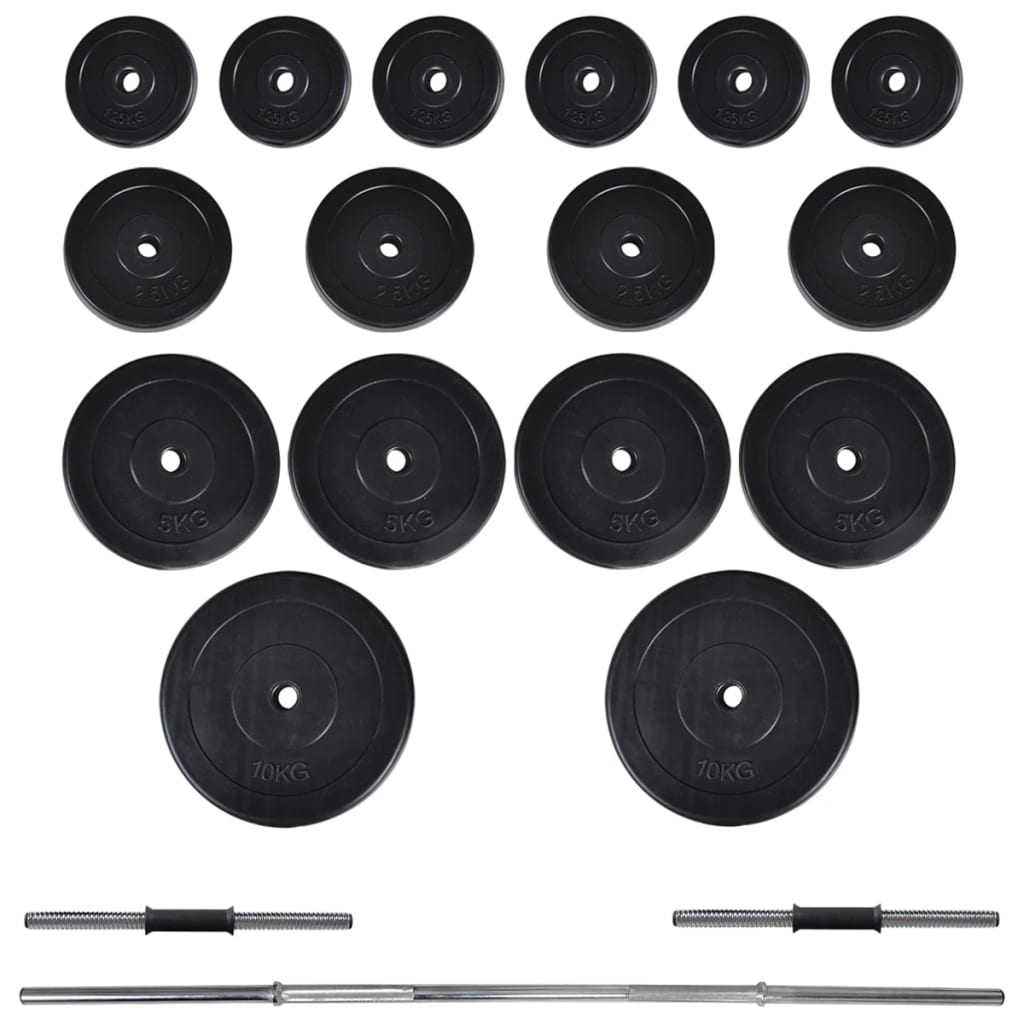 Bilanciere e squat rack con bilanciere e set di manubri da 60,5 kg - number 8.