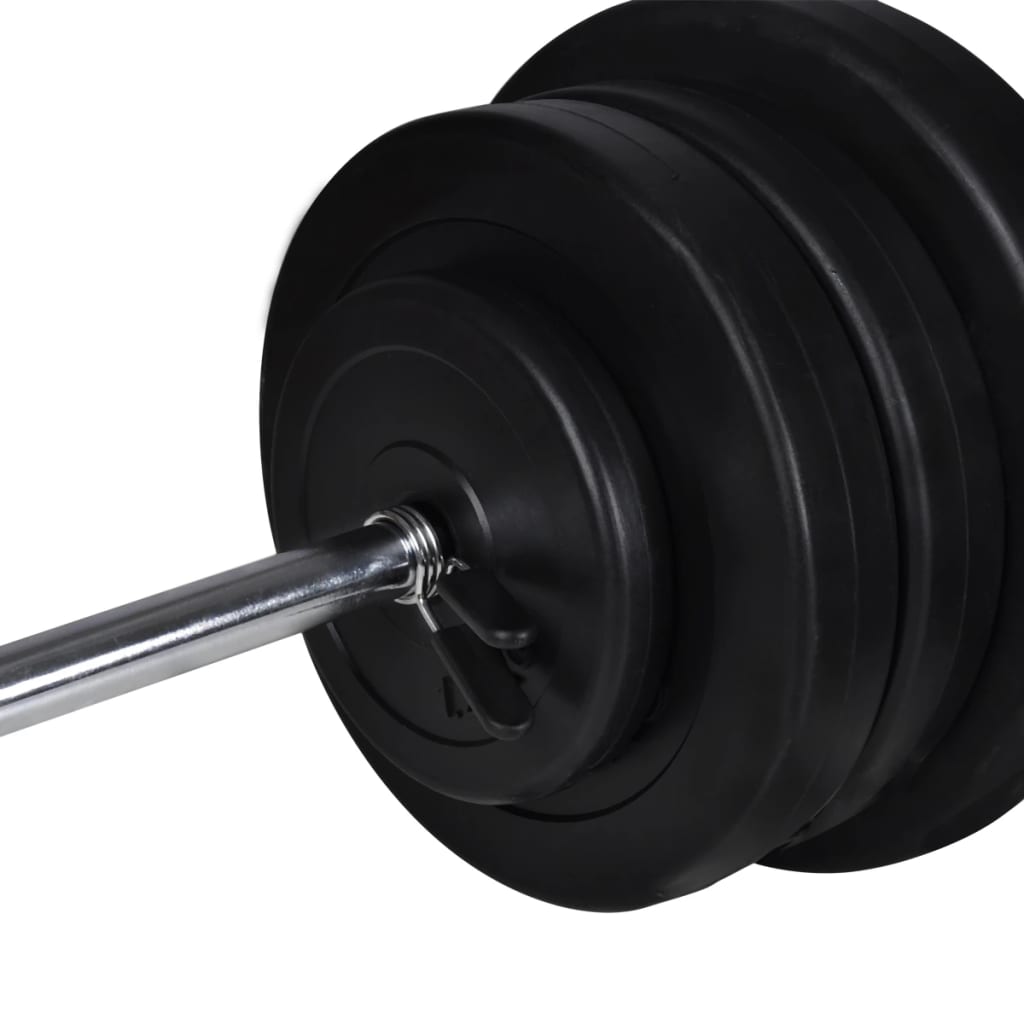 Bilanciere e squat rack con bilanciere e set di manubri da 60,5 kg - number 10.