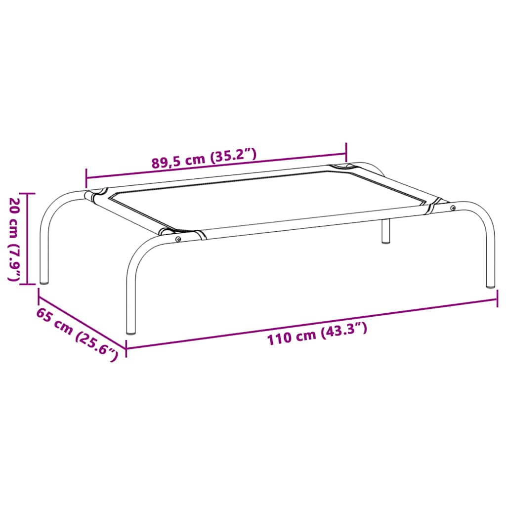 Lit de chien surélevé l les textiles noirs - number 8.