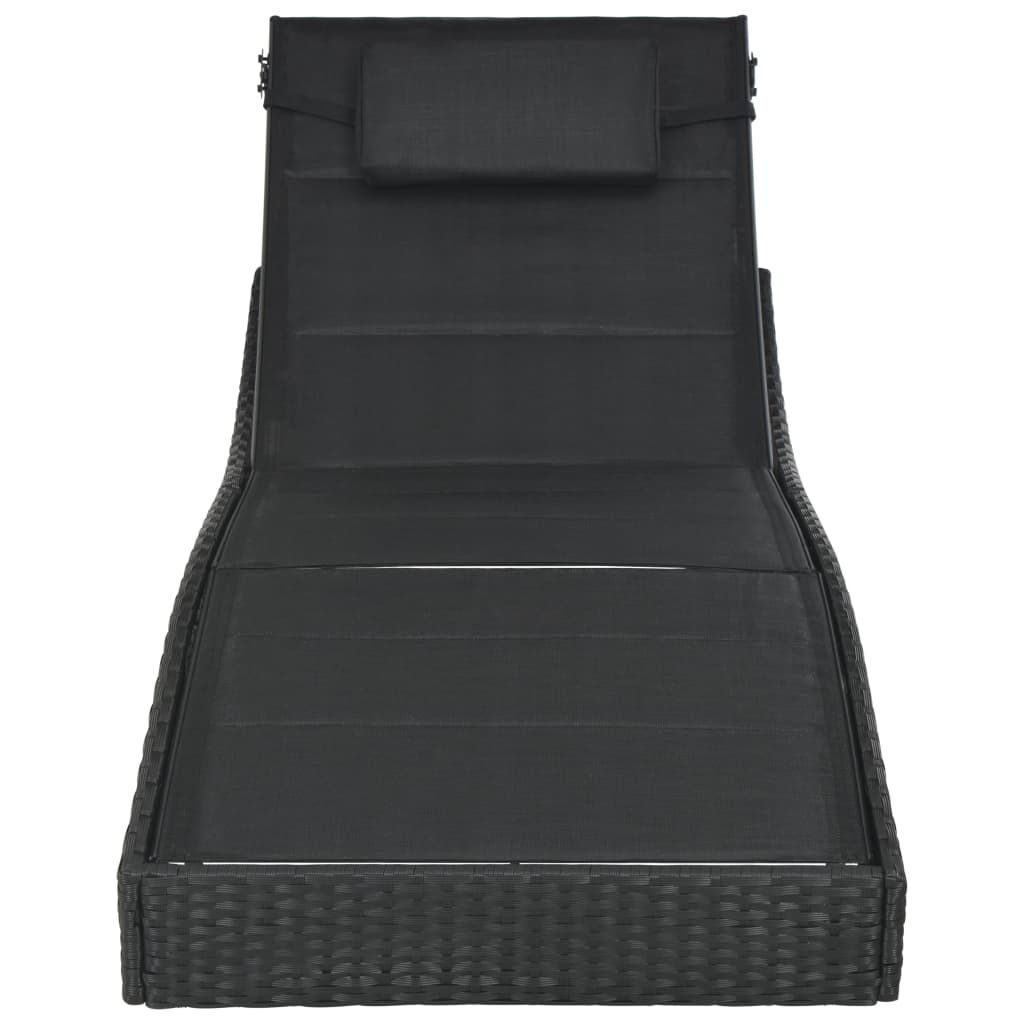 Solseng polyrattan og tekstilen sort - number 3.