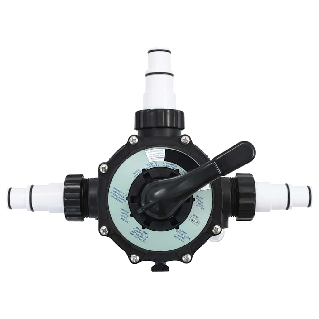 Višestruki ventil za pješčani filter abs 1,5" 6-putni - number 3.