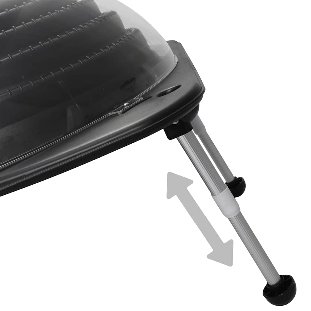 Soldrevet poolopvarmer 75 x 75 x 36 cm hdpe aluminium - number 3.