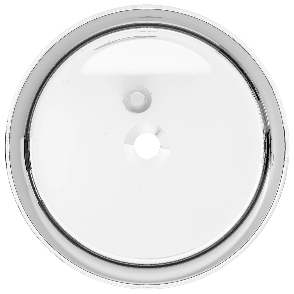 Tvättställ 40 x 15 cm keramik silverfärgad - silver - number 3.