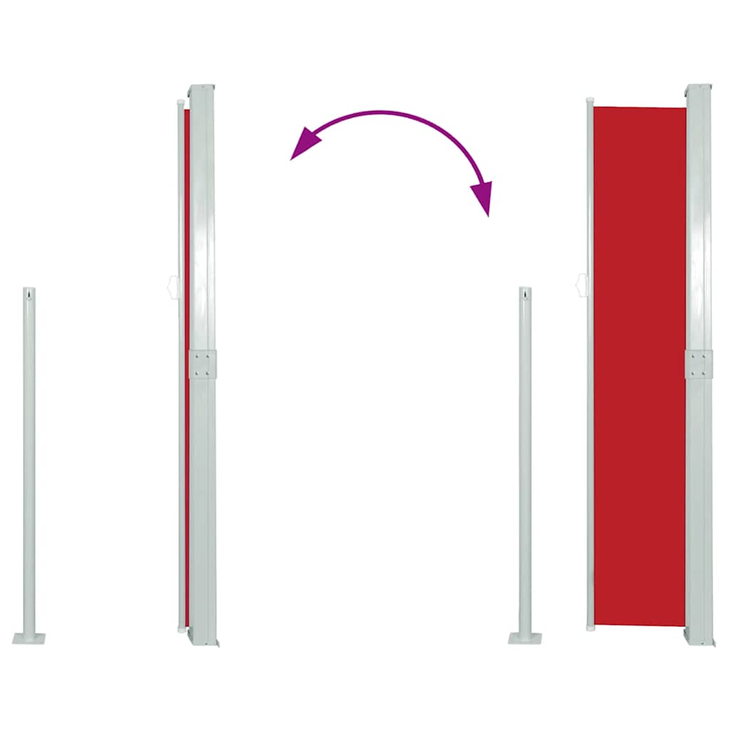 Rolo bočna tenda - crvena, 160 x 500 cm, 1 - number 7.