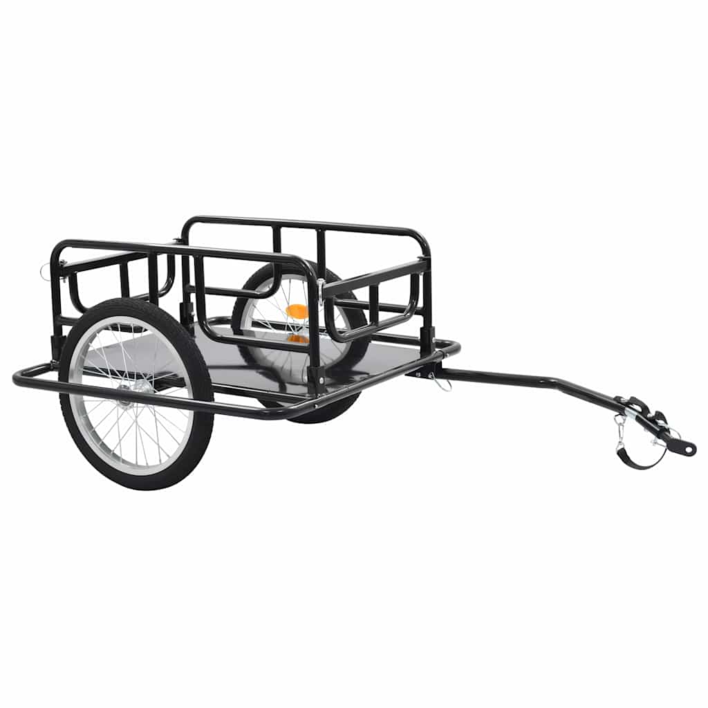 Cykelanhænger 130x73x48,5 cm stål sort - number 2.