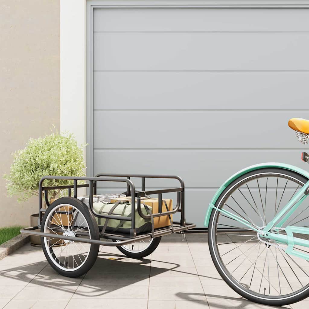 Cykelanhænger 130x73x48,5 cm stål sort - number 3.