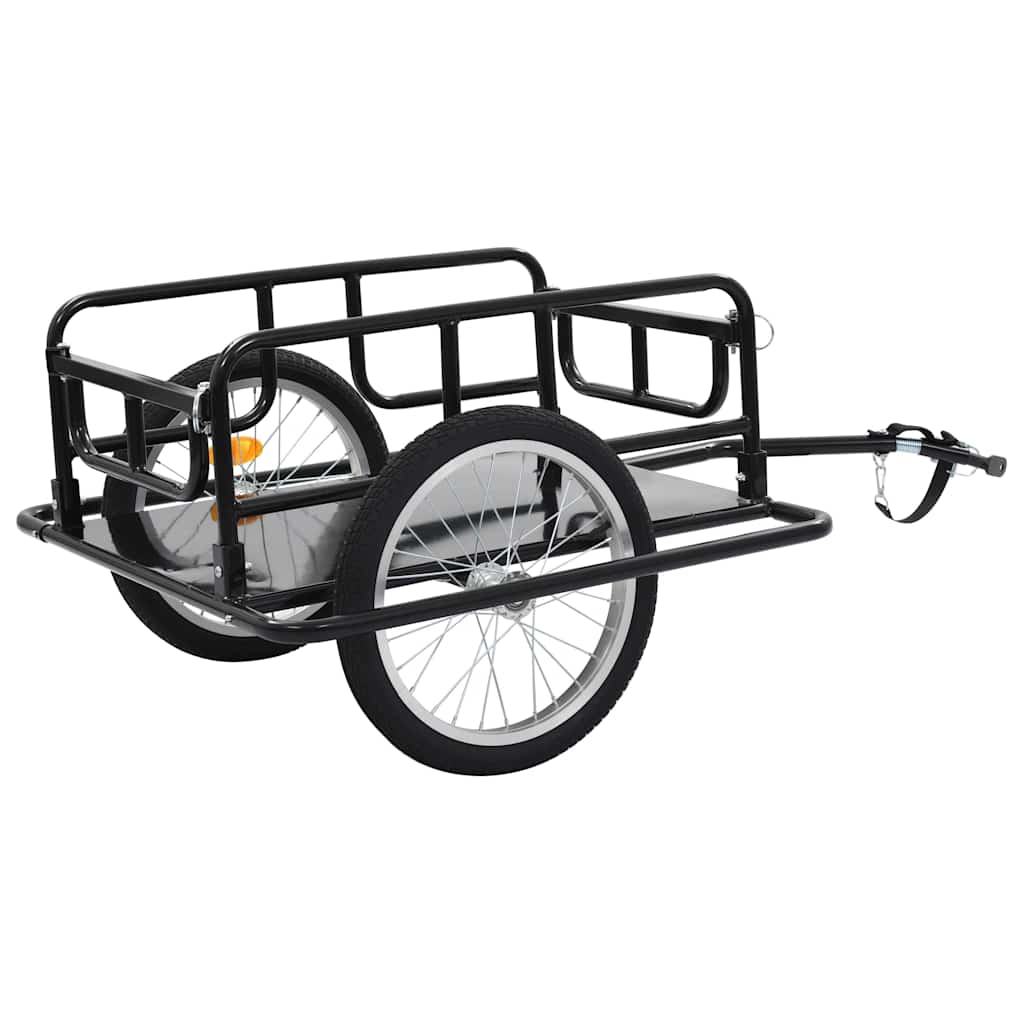 Cykelanhænger 130x73x48,5 cm stål sort - number 6.