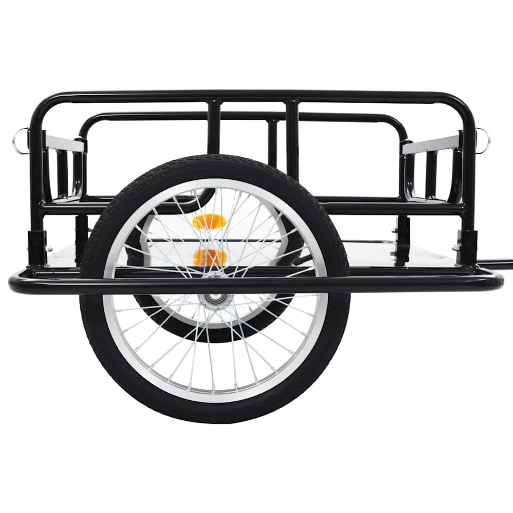Cykelanhænger 130x73x48,5 cm stål sort - number 9.