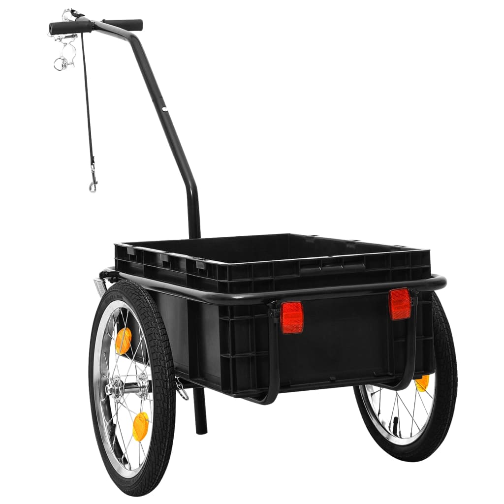 Cykeltrailer/trækvogn 155x60x83 cm stål blå - number 5.