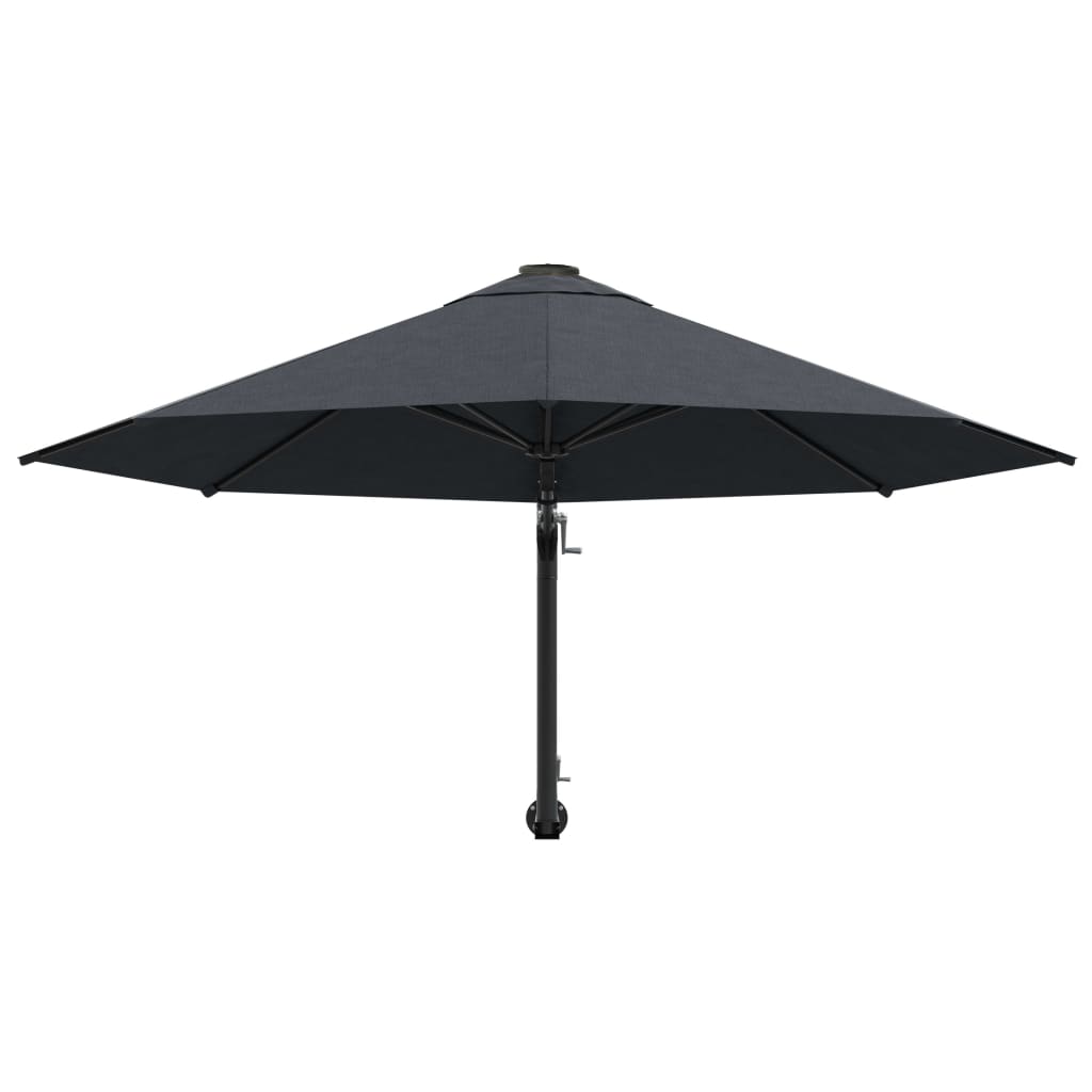 Ombrellone da parete con palo in metallo 300 cm - grigio antracite, 1 - number 4.