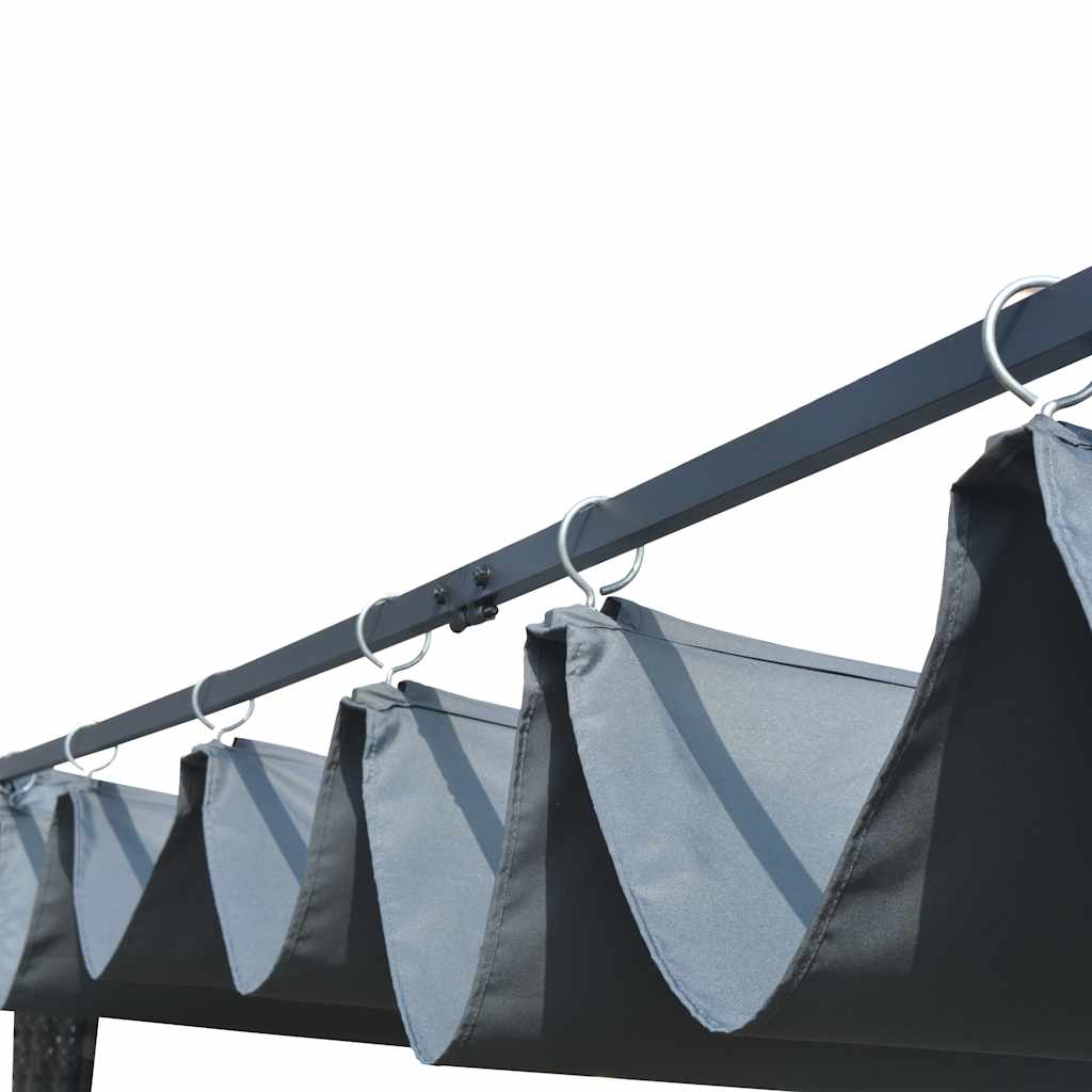 Paviljon s krovom poliratan siva antracit siva - number 3.