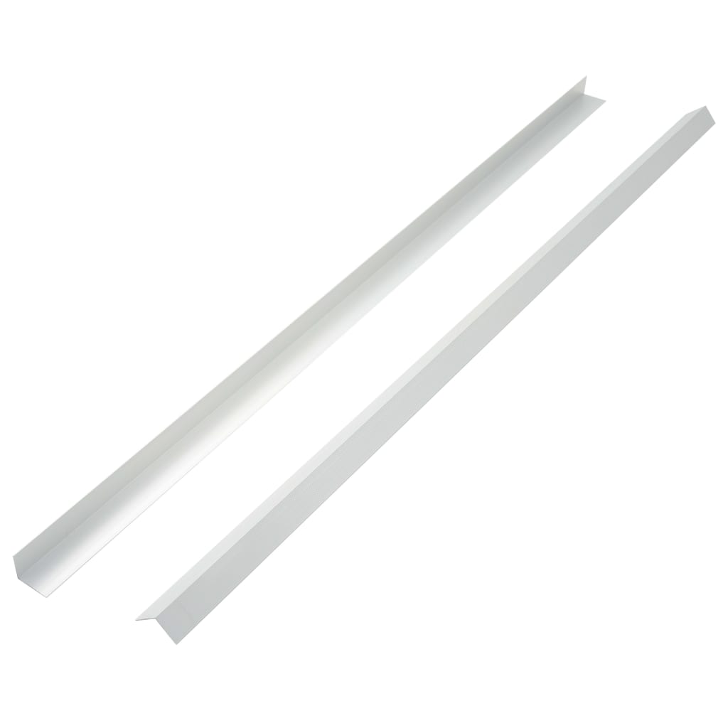 Terrassevinkellister 5 stk. aluminium 170 cm sølvfarvet - number 3.