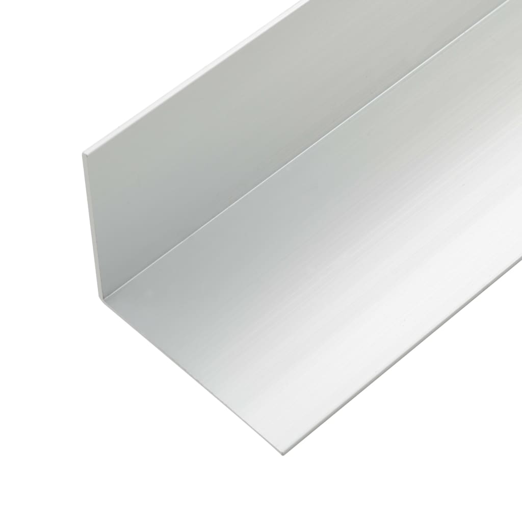 Terrassevinkellister 5 stk. aluminium 170 cm sølvfarvet - number 5.