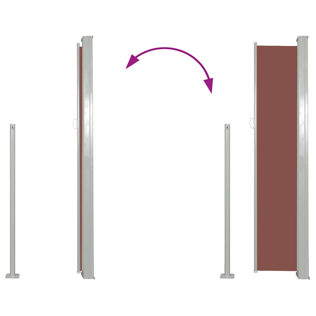 Rolo bočna tenda 120x300 cm smeđa - number 7.