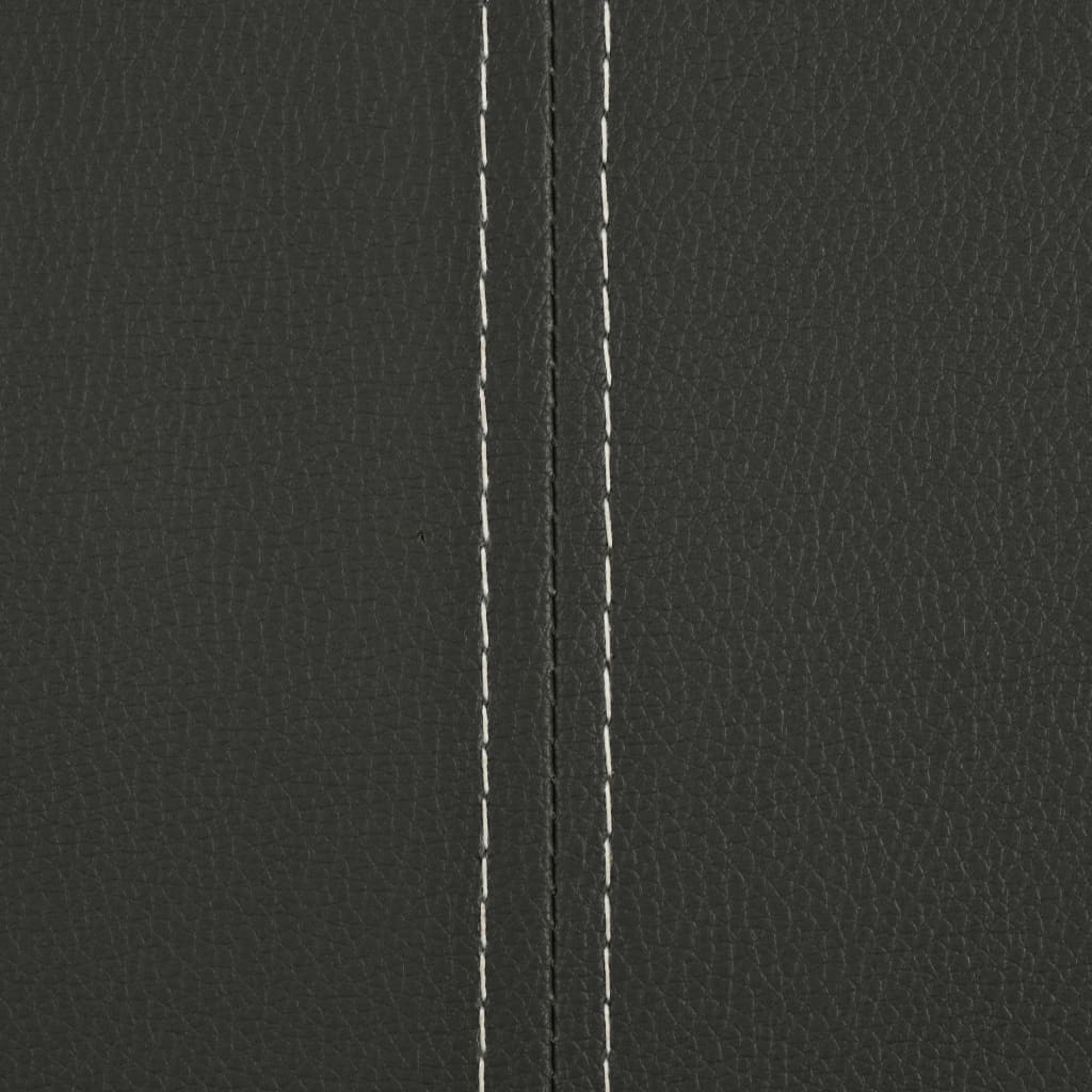 Dining table chairs with cantilever pc. artificial leather - grey, 6 - number 7.