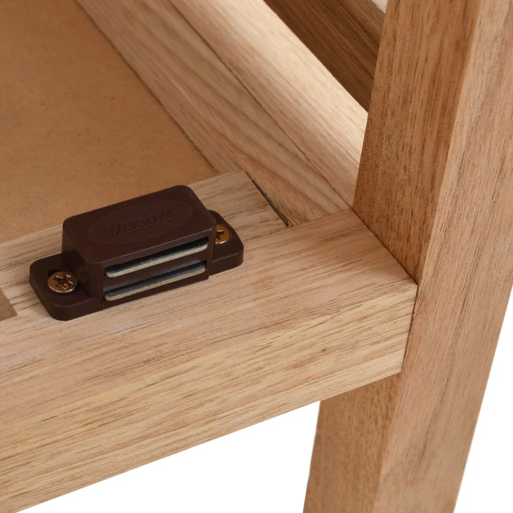 Kupaonski ormarić 39,5x35,5x86 cm puno orahovo drvo - number 6.