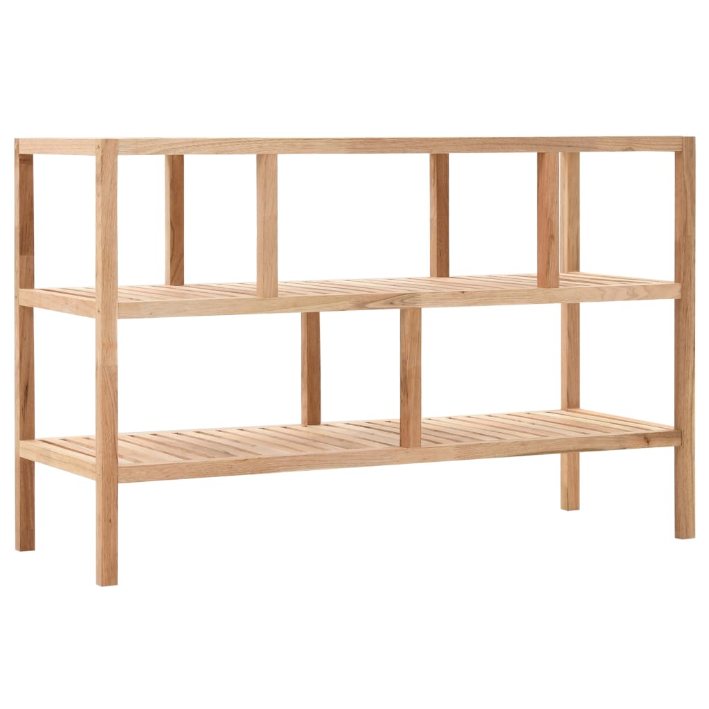Badeværelsesreol 100x40x65 cm massivt valnøddetræ - number 1.