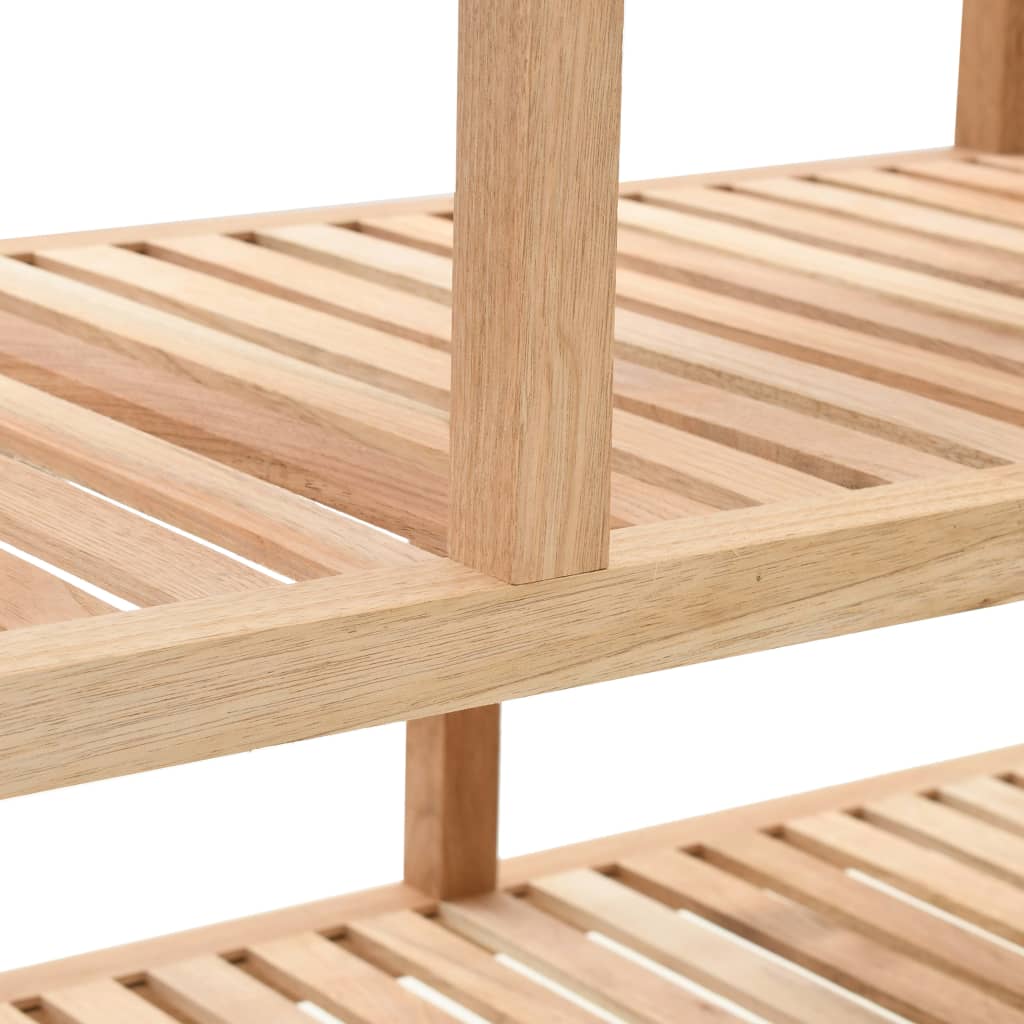 Badeværelsesreol 100x40x65 cm massivt valnøddetræ - number 4.