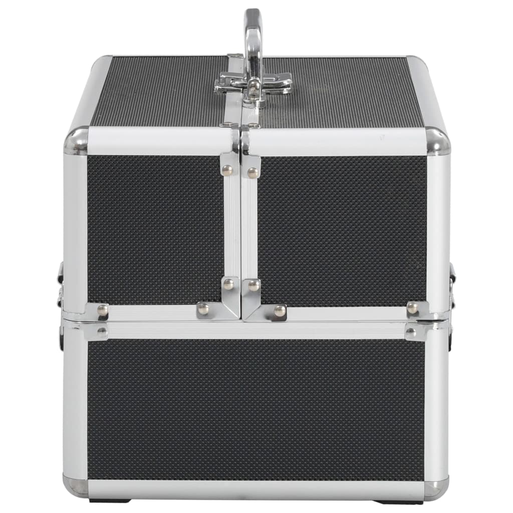 Make-uptas 22 x 30 x 21 cm aluminium - zwart, 1 - number 4.