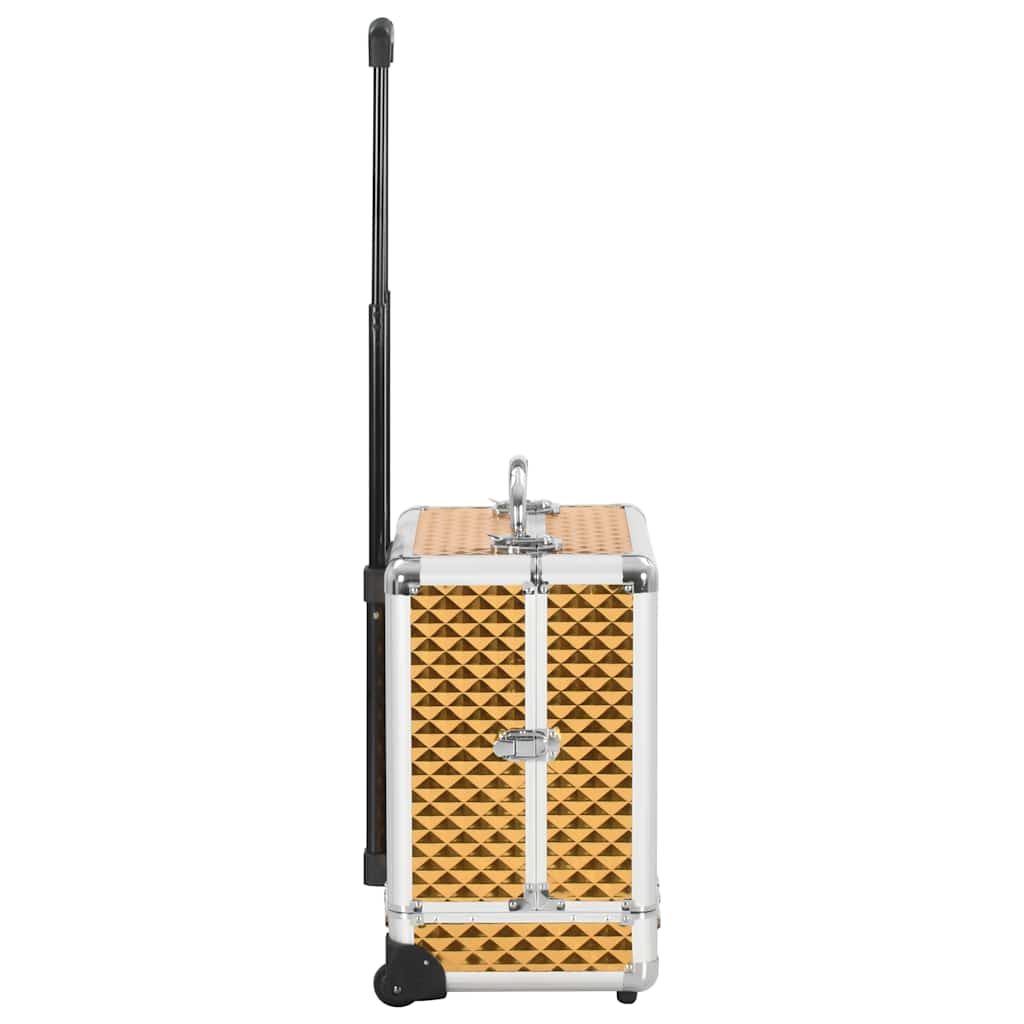 Sminkekoffert 35 x 29 x 45 cm aluminium gullfarget - gull, 2 - number 3.