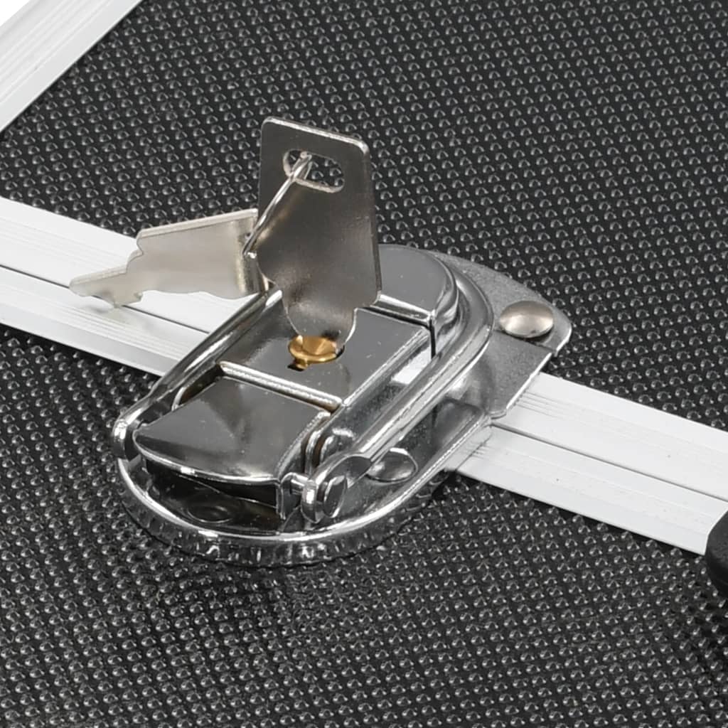 Makeup case 37 x 24 x 35 cm aluminum - black, 1 - number 6.