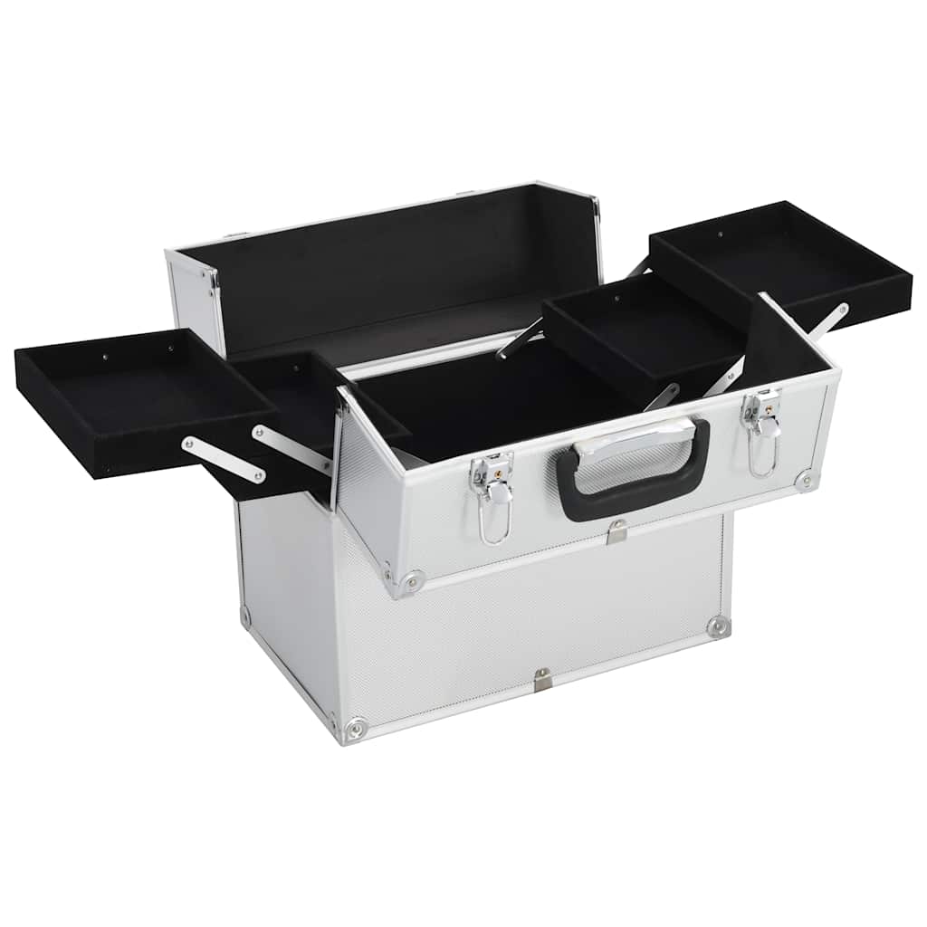 Beauty case 37 x 24 x 35 cm alluminio color argento - argento, 1 - number 2.