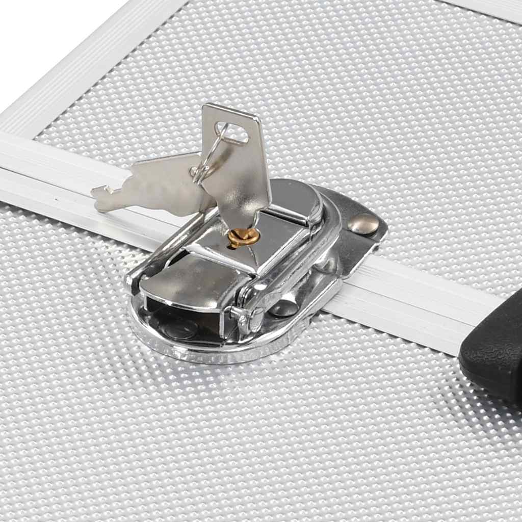 Beauty case 37 x 24 x 35 cm alluminio color argento - argento, 1 - number 6.