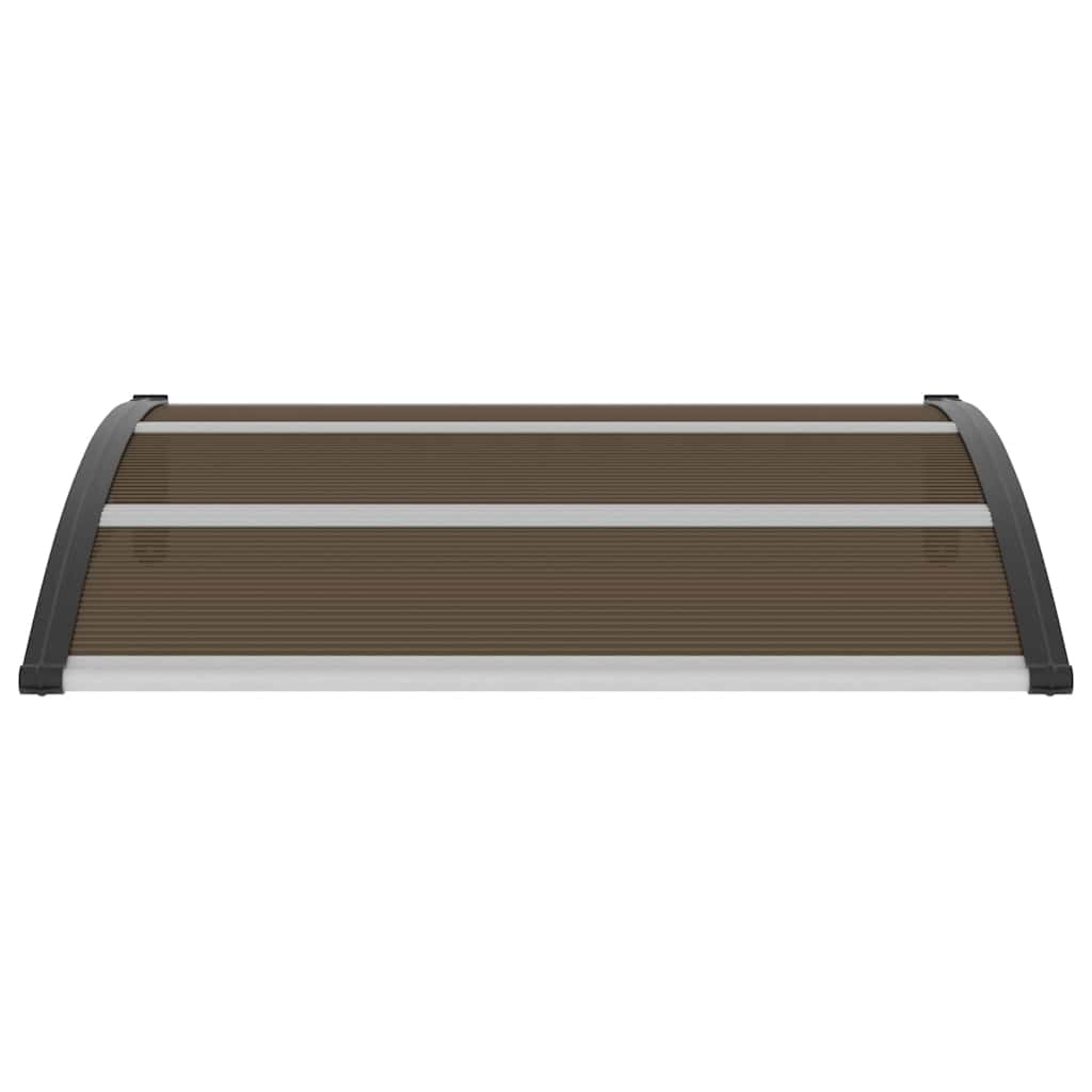 Nadstrešnica za vrata polikarbonat crna - smeđa i crna, 120 x 100 cm, 1 - number 4.