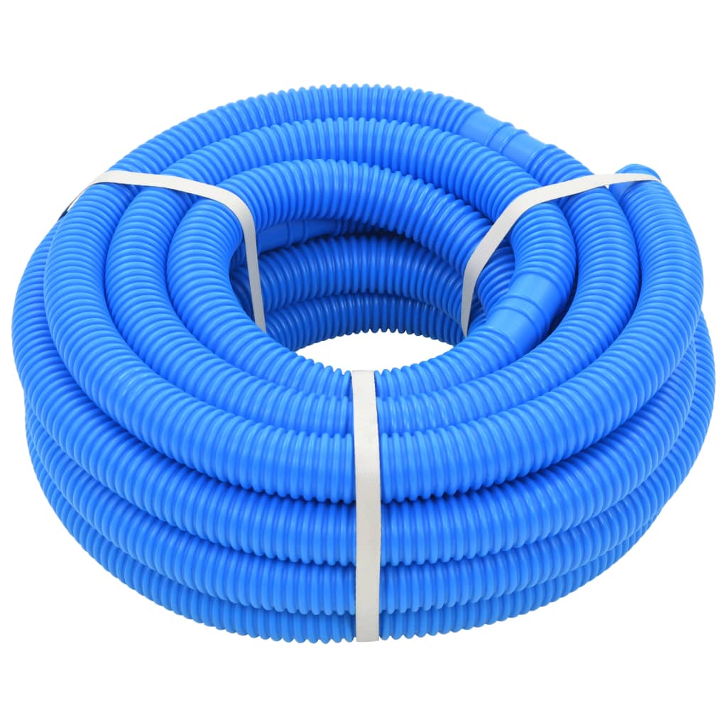 Pool hose with clamps 38 mm 12 m blue - number 2.
