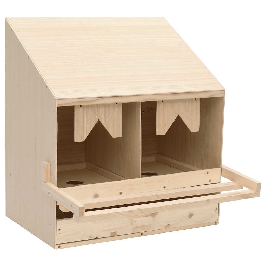 Brooder box 2 prostorije 63 x 40 x 65 cm puna borovina - number 2.