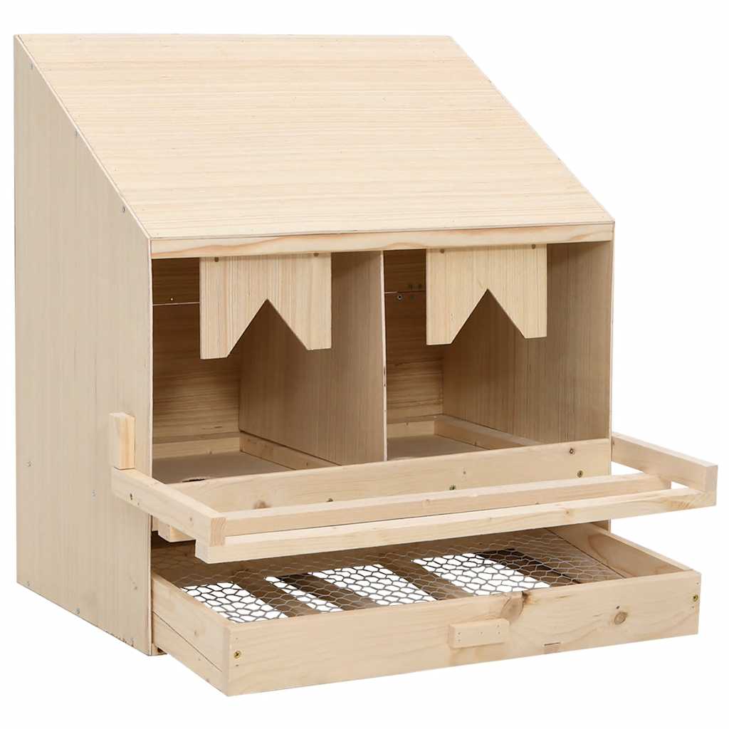 Brooder box 2 prostorije 63 x 40 x 65 cm puna borovina - number 3.