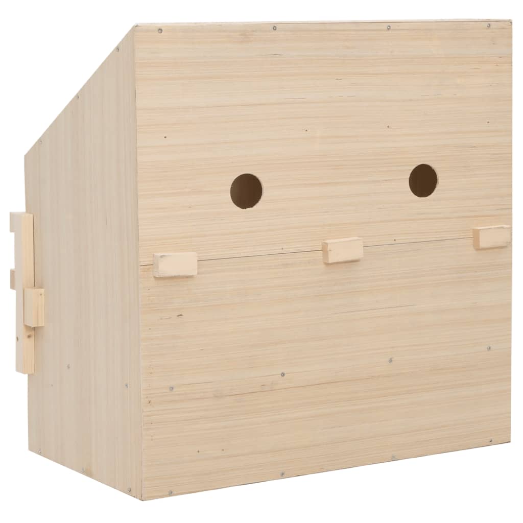 Brooder box 2 prostorije 63 x 40 x 65 cm puna borovina - number 7.
