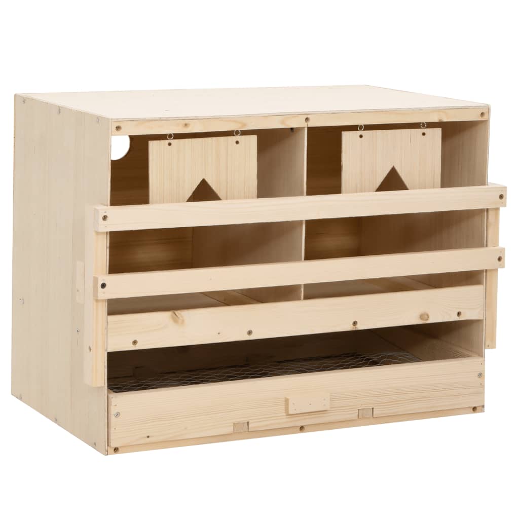 Brooder box 2 prostorije 63 x 40 x 45 cm puna borovina - number 2.