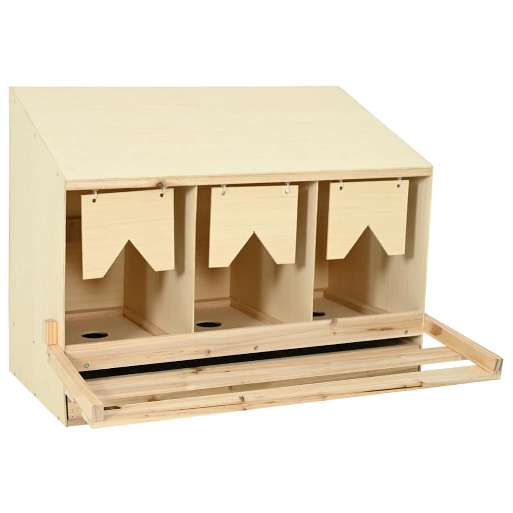Brooder box 3 sobe puna borovina - 93 x 40 x 65 cm - number 2.