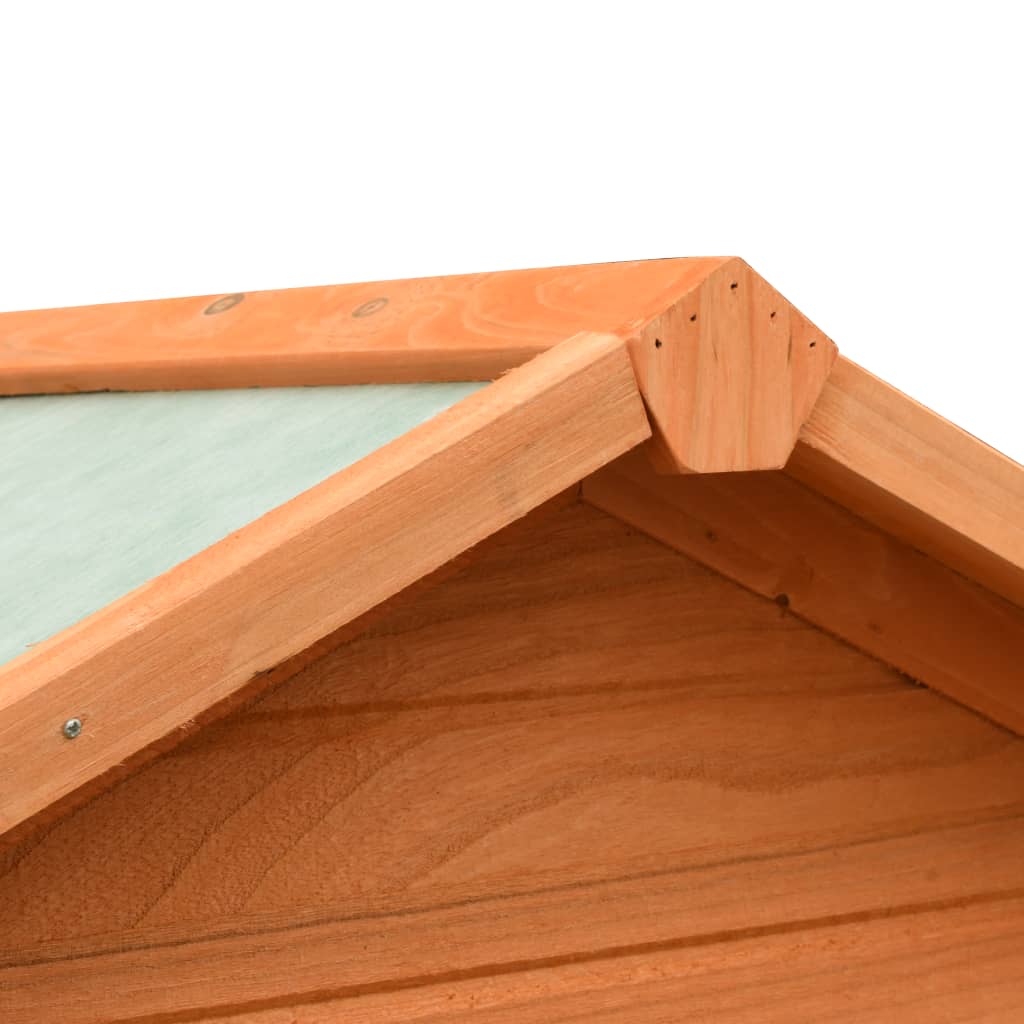 Cage à oiseaux 125,5x59,5x164 cm bois massif de pin et d'épicéa - number 7.