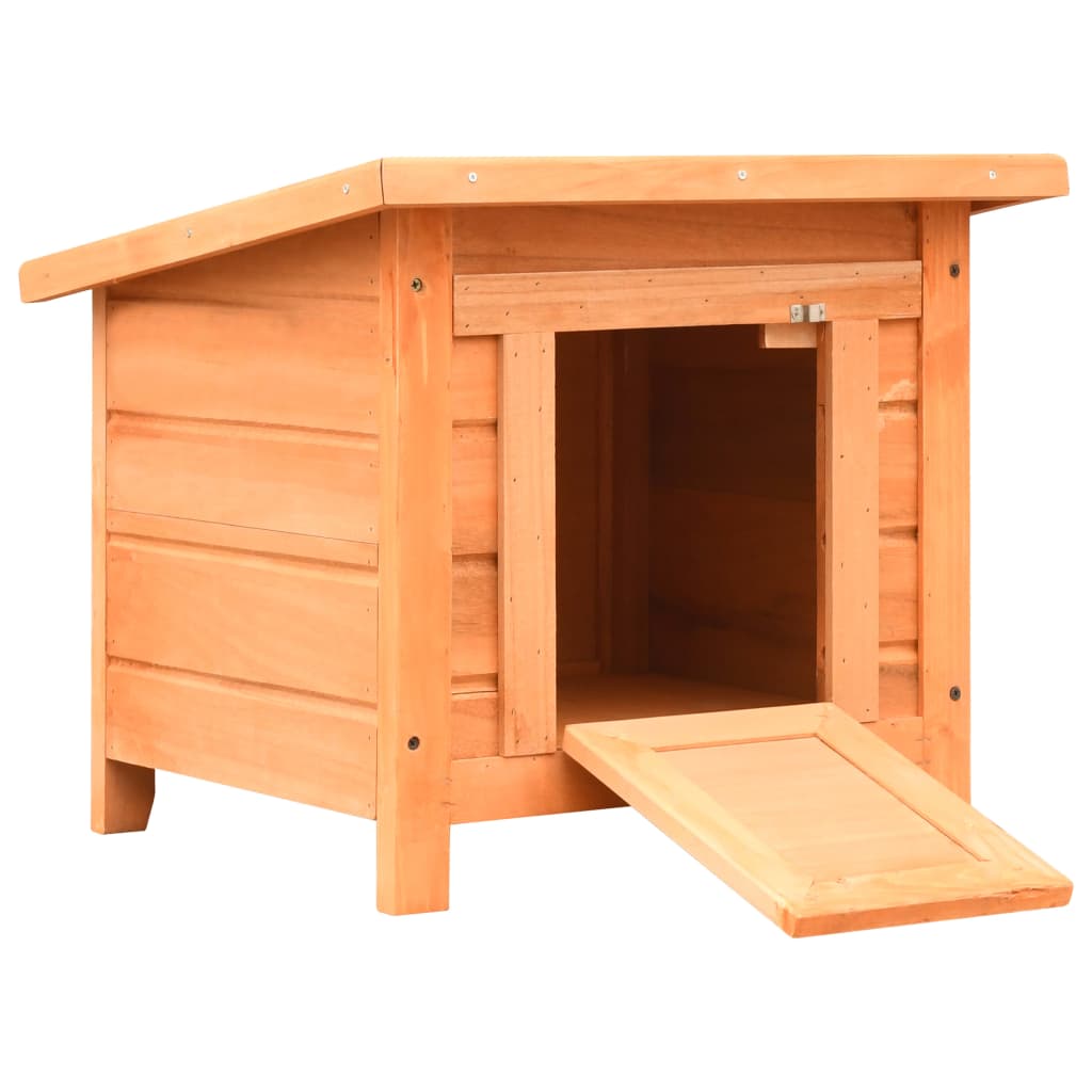 Maison pour chat 50x46x43,5 cm bois massif de pin et d'épicéa - number 1.