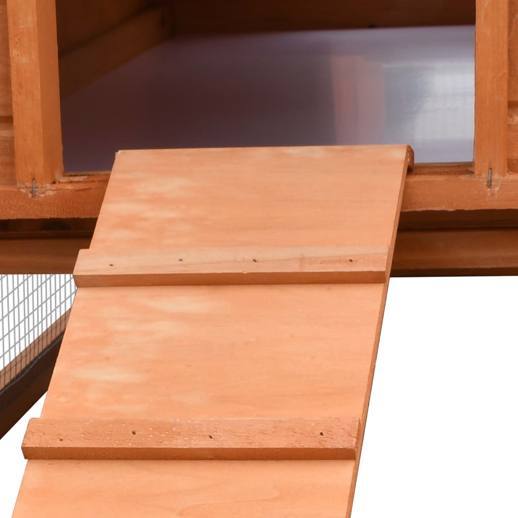 Cage à lapin 310x70x87 cm bois massif de pin et d'épicéa - number 7.