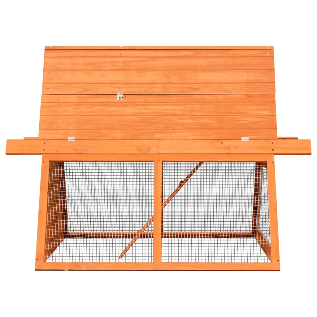 Cage de lapin 152x128x108 cm pin massif et sapin - number 5.