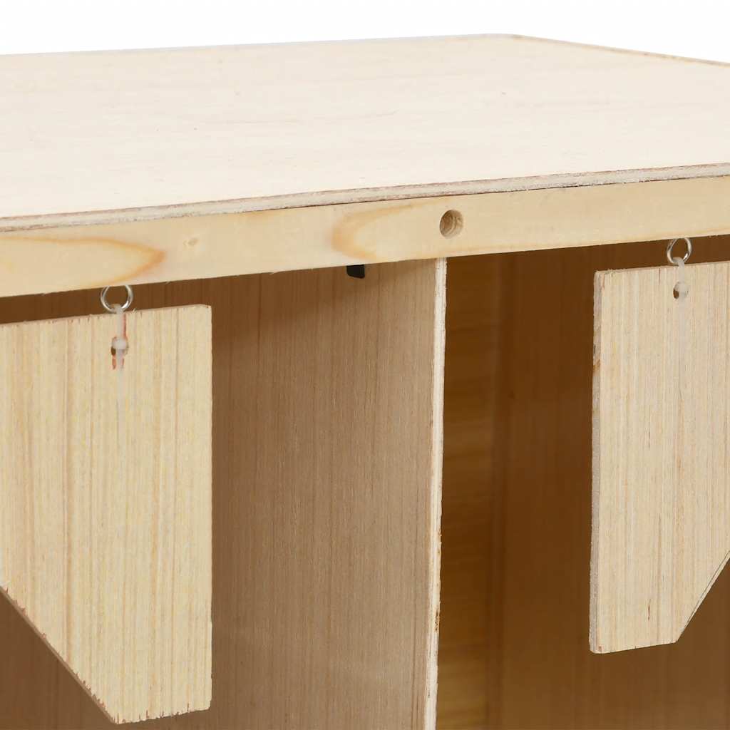 Nido per galline con 4 scomparti 106x40x45 cm pino massello - number 6.