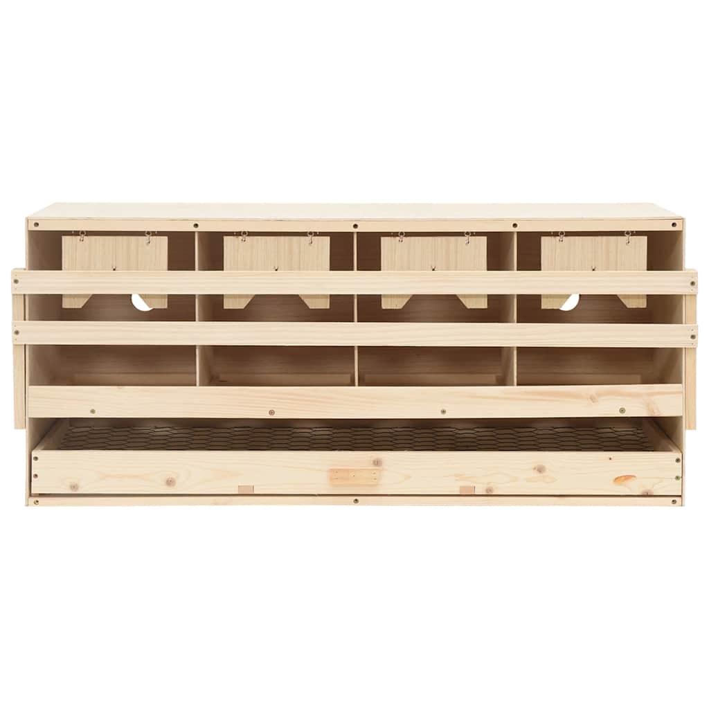 Nido per galline con 4 scomparti 106x40x45 cm pino massello - number 5.