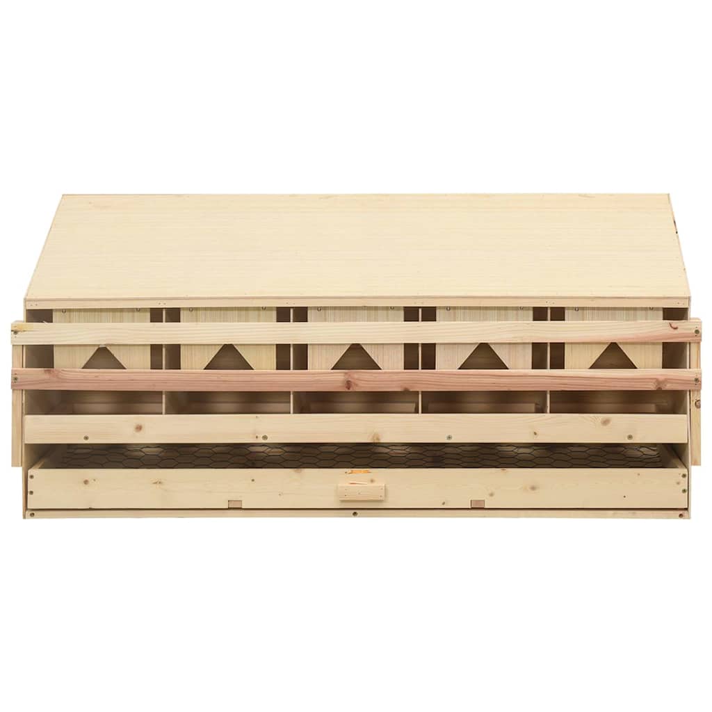 Nido per galline con 5 scomparti 117x33x54 cm pino massello - number 5.