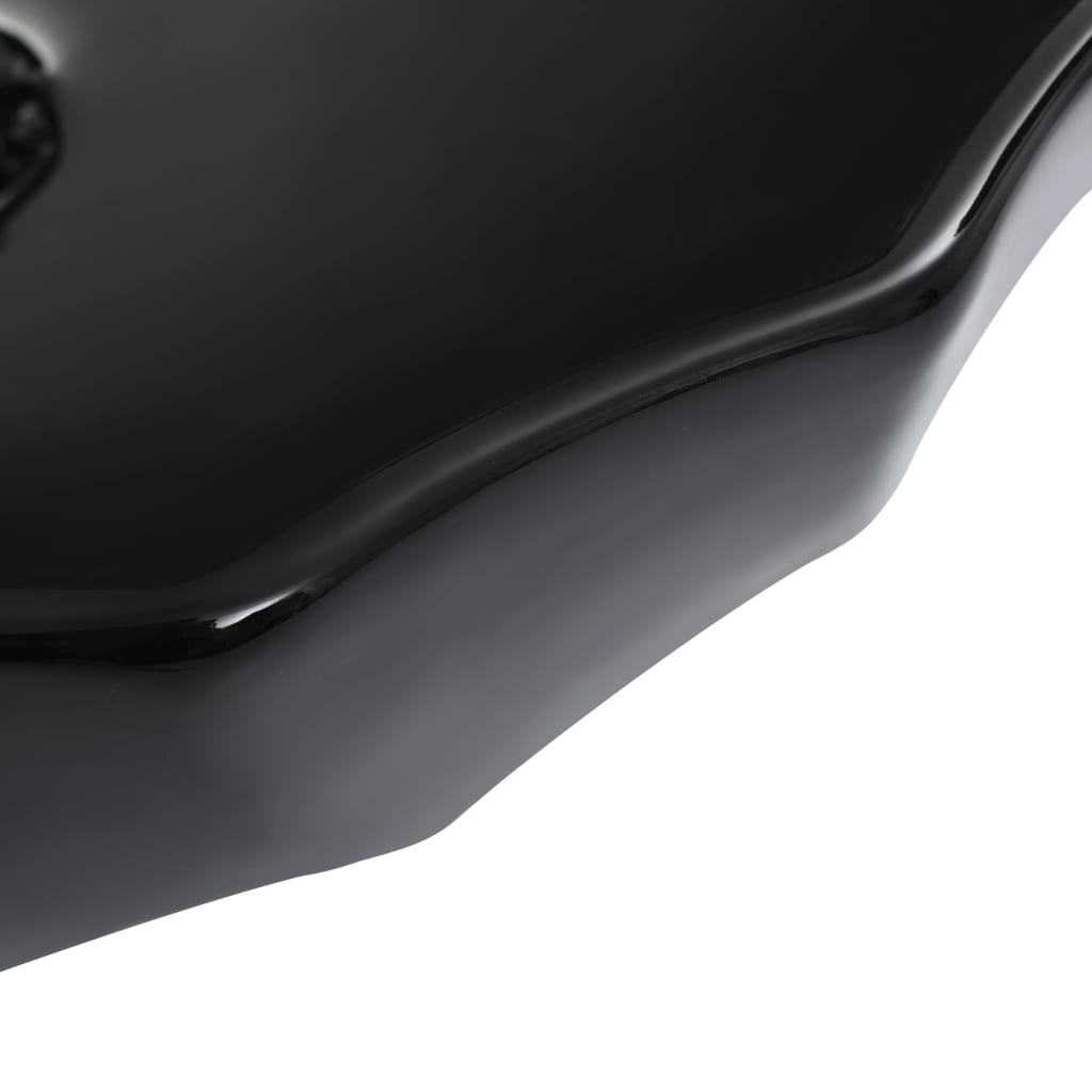 Vasque 46 x 17 cm céramique - noir - number 5.