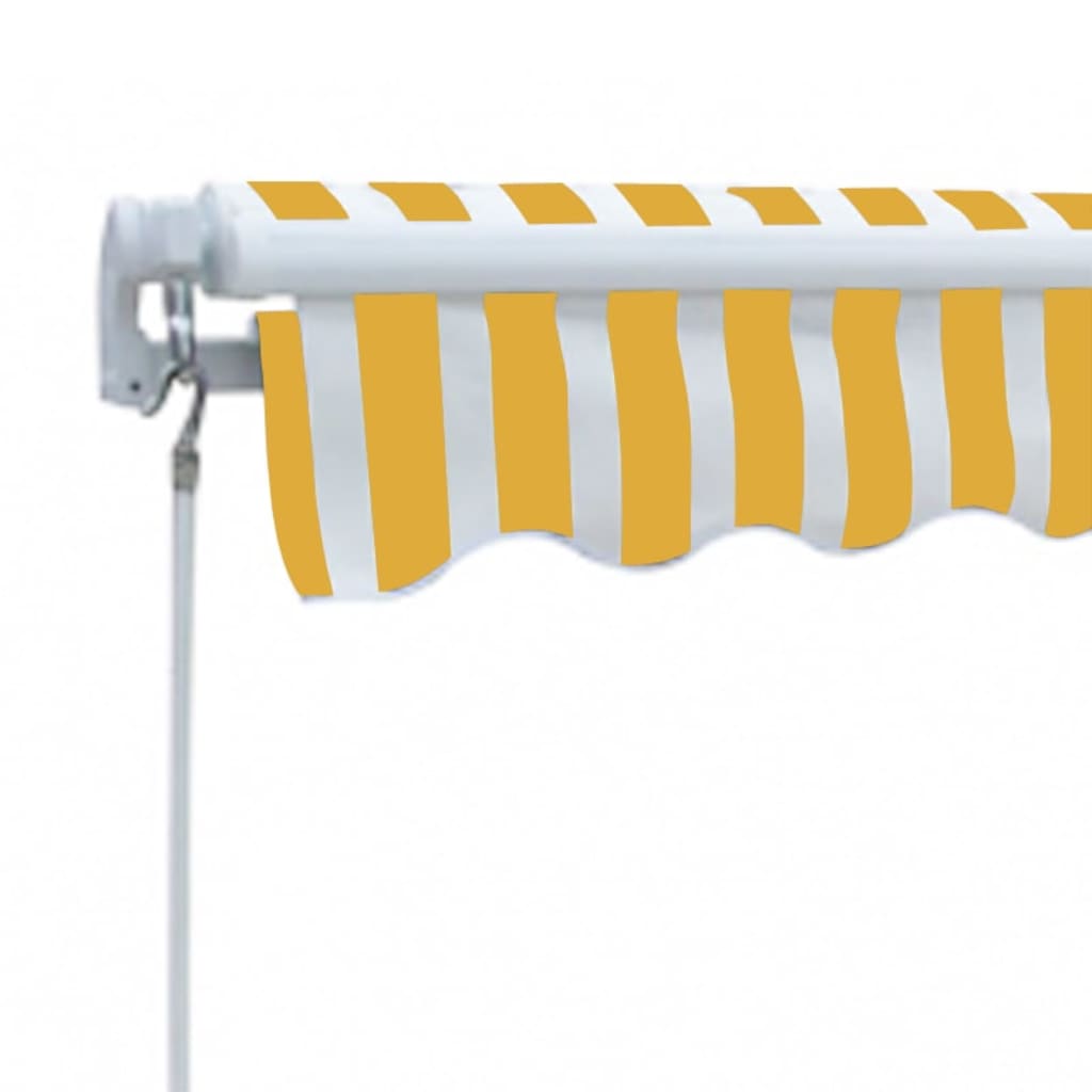 Folding awning manual operation 300 cm yellow/white - yellow and white, 1 - number 3.